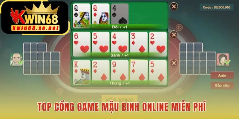 Top game Mậu Binh online cung cấp sân chơi công bằng để luyện tập